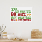 So spielen Sie Volleyball Poster (Küche)