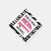 "So spielen wir" Serviette (Ecke)