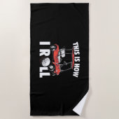 So spielt die Golfer Rolle Strandtuch (Vorderseite)