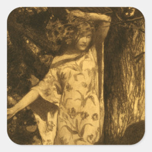 So Spuk Mondlichtwächter der Nacht Quadratischer Aufkleber