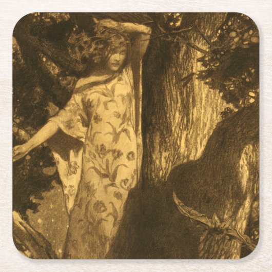 So Spuk Mondlichtwächter der Nacht Rechteckiger Pappuntersetzer (Vorderseite)