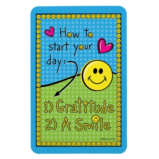 So starten Sie Ihr Day_Flexible Magnet 6"x4" (Vertikal)