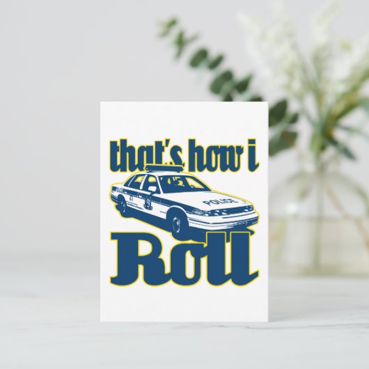 So stelle ich Polizei Postkarte (Stehend Vorderseite)