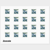 So stelle ich Polizei Runder Aufkleber (Blatt)