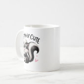 So stinkig süße Stinktier-Kunst Kaffeetasse (Vorderseite Links)