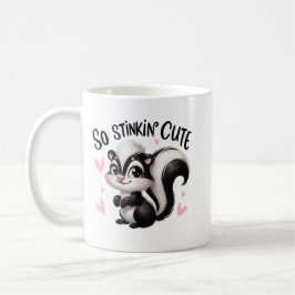 So stinkig süße Stinktier-Kunst Kaffeetasse