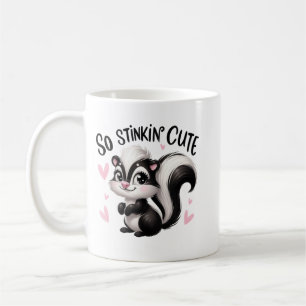 So stinkig süße Stinktier-Kunst Kaffeetasse