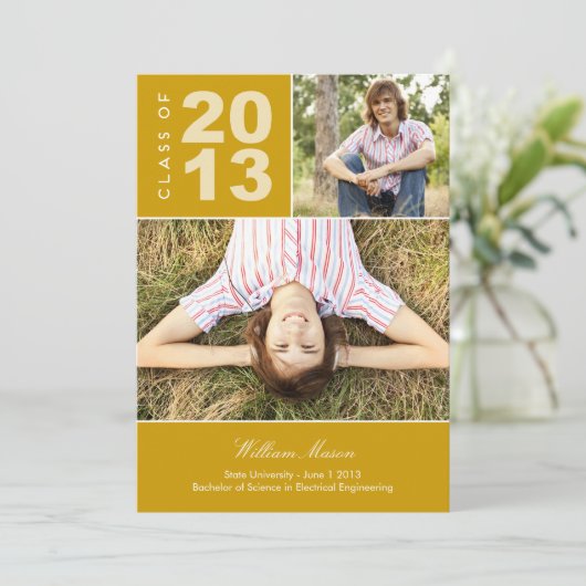 So stolz Abschluss Einladung (Stehend Vorderseite)