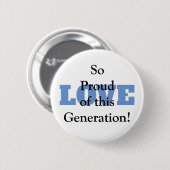 So stolz auf diese Generation-Liebe-Taste Button (Vorne & Hinten)