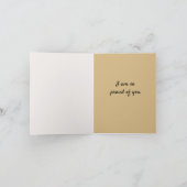 So stolz auf Ihre Gold Feather Card Karte (Innenseite)