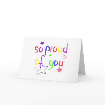 So stolz auf Sie Glückwunsch