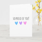 So stolz auf Sie Niedlichen Glückwunsch gut Gesche Karte (Gelbe Blume)