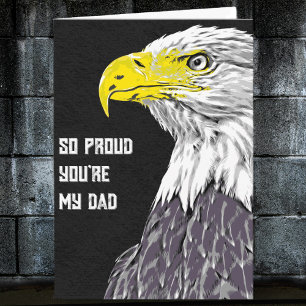 So stolz, dass du mein Vater bist (Adler) Vatertag Karte