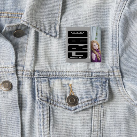 So stolz - DIY Grad Foto Erinnerungen Button (Beispiel)