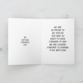 SO STOLZ VON IHNEN SOHN ABSCHLUSS KARTE (Innenseite)