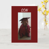 SO STOLZ VON IHNEN SOHN ABSCHLUSS KARTE (Gelbe Blume)