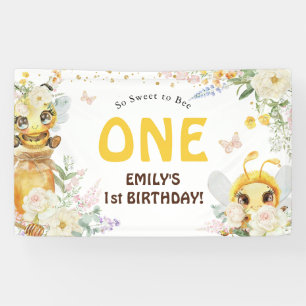 So süß, eine Biene zu sein, zum ERSTEN Geburtstag Banner