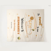 So süß, eine süße Honigbiene zu sein, 1. Geburtsta Wandteppich (Vorderseite (Horizontal))