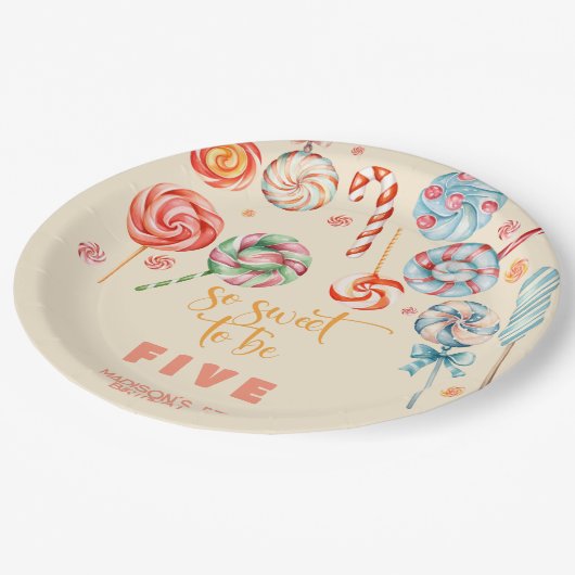 So süß, Kindergeburtstag zu sein Pappteller (Schrägansicht)