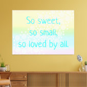 So süß, so kleine Rainbow Baby Kinderzimmer Art Leinwanddruck (Insitu (Wohnzimmer))