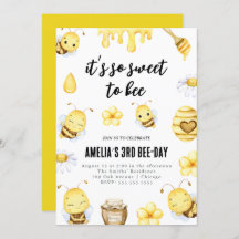 So süß, um eine Einladung zum Geburtstag zu sein,