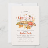 So süß wie Apfelkuchen Herbst lässt Babydusche Einladung (Vorderseite)