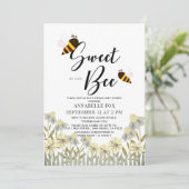 So süß wie möglich ist Virtual Baby Dusche Einladu Einladung (Stehend Vorderseite)