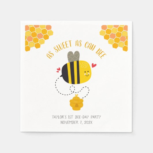 So süß wie möglich wird als Niedlich Kawaii Geburt Serviette (Vorderseite)