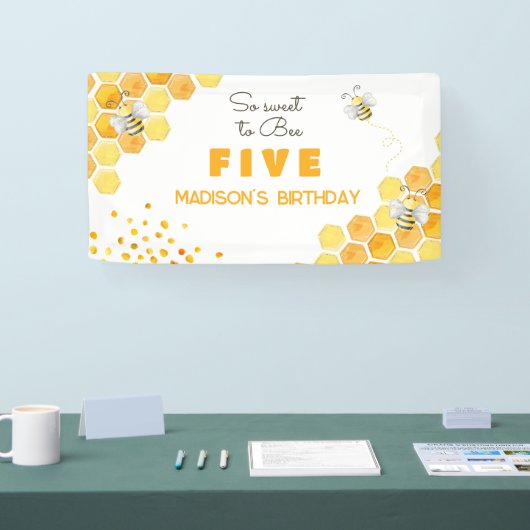 So süß zu sein Kindergeburtstag Banner (Messe)