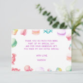 So süß zu sein... Kindergeburtstag Dankeskarte (Stehend Vorderseite)