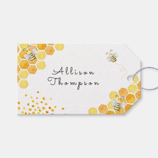 So süß zu sein Kindergeburtstag Geschenkanhänger (Vorderseite (Horizontal))