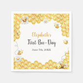 So süß zum Bienen-Geburtstag Serviette (Vorderseite)