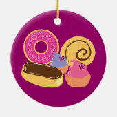 So süße Desserts Keramik Ornament (Hinten)