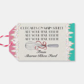 So Sweet Cupcake persönliche oder geschäftliche Ge Geschenkanhänger (Rückseite Horizontal)