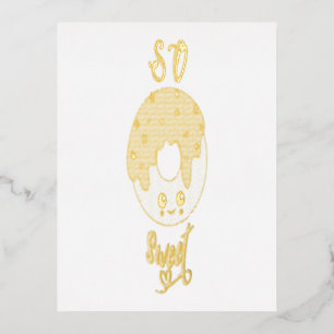 So Sweet Donuts 2. Juni Jelly National Donut Day Folie Einladungspostkarte