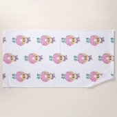 So Sweet Doughnut 2 Juni Jelly National Donut Day Strandtuch (Vorderseite)