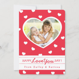 So Sweet Hearts Valentine Foto Card / Rot Feiertagskarte