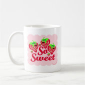 So Sweet Strawberries Niedlich Berry Cartoon Kaffeetasse (Links)
