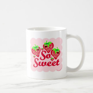 So Sweet Strawberries Niedlich Berry Cartoon Kaffeetasse