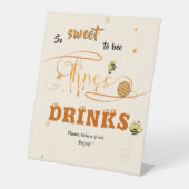 So Sweet To Bee 3 Honey Bee 3rd Birthday Drinks Sockelschild (Vorderseite)