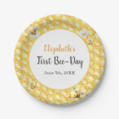 So Sweet To Bee Birthday Paper Plates Pappteller (Vorderseite)
