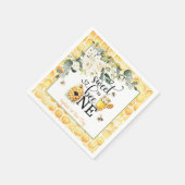 So Sweet to Bee One 1st Birthday Napkin Serviette (Ecke)