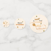 So Sweet To Bee One Cute Honey Bee 1st Birthday Konfetti (Rückseiten)