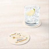 So Sweet To Bee One Cute Honey Bee 1st Birthday Runder Pappuntersetzer (Vor Ort)