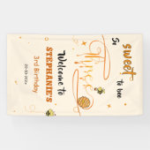 So Sweet To Bee Three Cute Honey Bee 3rd Birthday Banner (Horizontal)
