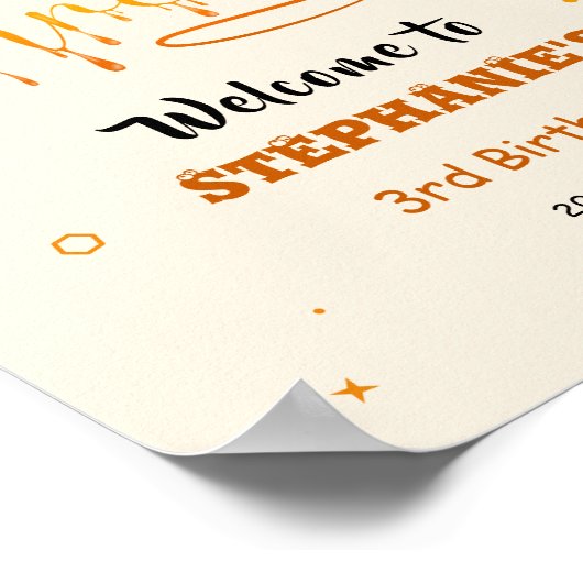 So Sweet To Bee Three Cute Honey Bee 3rd Birthday Poster (Ecke)