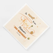 So Sweet To Bee Three Cute Honey Bee 3rd Birthday Serviette (Ecke)