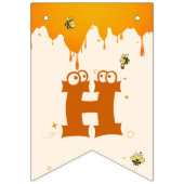 So Sweet To Bee Three Cute Honey Bee 3rd Birthday Wimpelkette (Zweite Fahne)