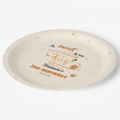 So Sweet To Bee Two Cute Honey Bee 2nd Birthday Pappteller (Schrägansicht)