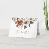 So Thankful Soft Autumn Blooms Card Karte (Vorderseite)